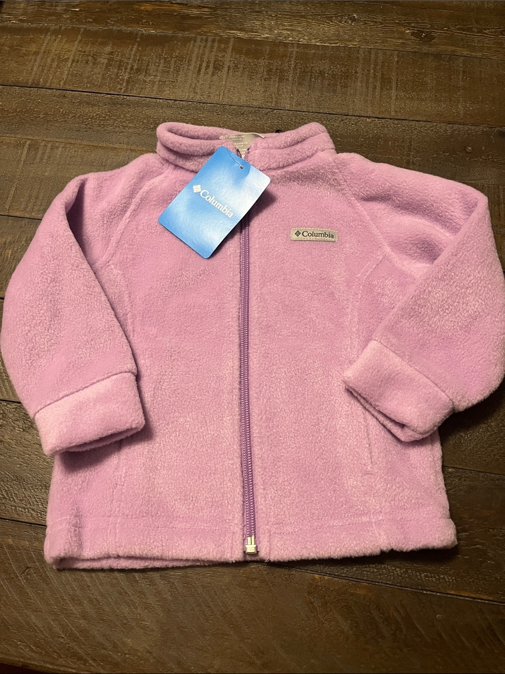Columbia Kids Light Pink Full-Zip Fleece Jacket